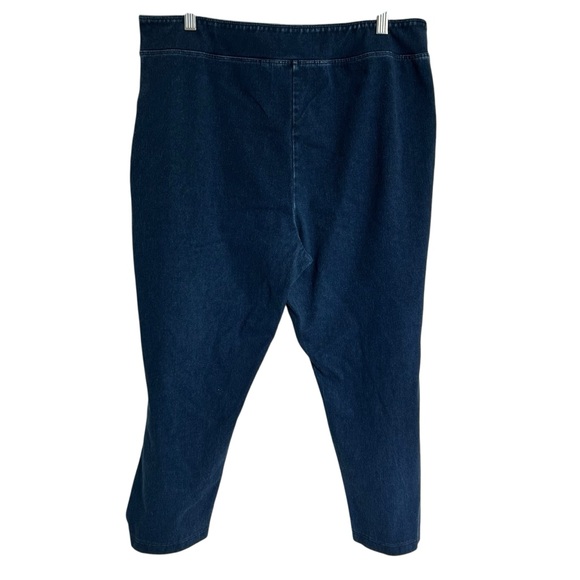Soft Surroundings‎ Pull On Denim Crop Pants Sz XL - Picture 3 of 11